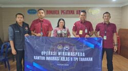 Gelar Operasi Pengawasan Serentak WIRAWASPADA, Langkah Kantor Imigrasi Tarakan Menjaga Perbatasan Kalimantan Utara